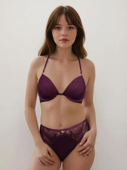 MHYTH - Velvet Dawn Lace Push-Up Bra with Panty