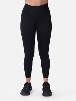 Wear Jukebox - Black Solid Skinny Fit Tights