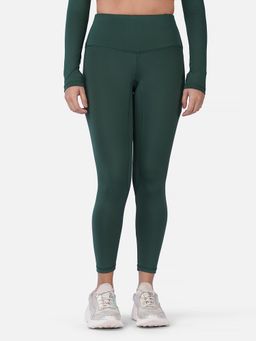 Wear Jukebox - Green Solid Skinny Fit Tights