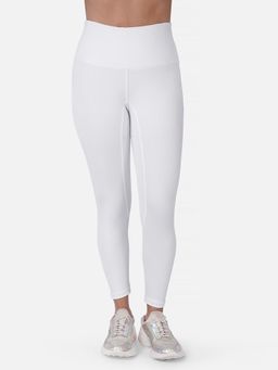 Wear Jukebox - White Solid Skinny Fit Tights