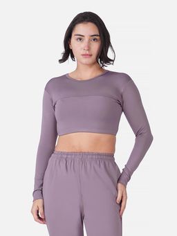 Wear Jukebox - Purple Solid Slim Fit Top