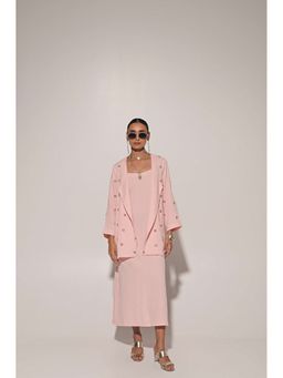 Kriti Bapna - Women Peach Blume Dress With Jacket