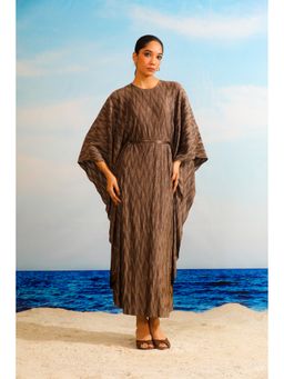 O-PAP STYLE - Women Brown Salvia Metallic Dress
