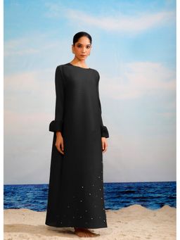O-PAP STYLE - Women Black Jasmine Pearl Dress