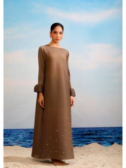 O-PAP STYLE - Women Brown Jasmine Pearl Dress