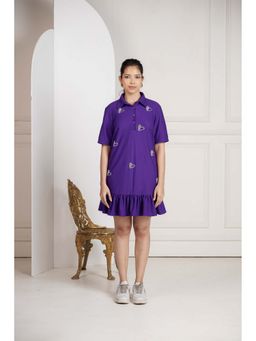 SAKSHI G CHAWLA - Sage Heart Polo A Line Knee Length Dress