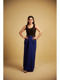 SAKSHI G CHAWLA - Sia Blue A Line Maxi Dress
