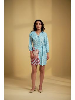 SAKSHI G CHAWLA - Marine Muse A Line Mini Dress