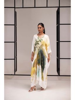 SAKSHI G CHAWLA - Elara Multi Colored Printed Kaftan Maxi Dress