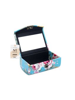 NFI Essentials - PU Floral Lipstick Holder with Mirror