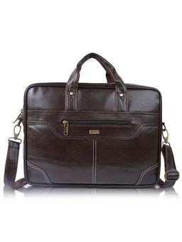 VENEER - Brown Solid Messenger Bag and Detachable Strap (Set of 2)