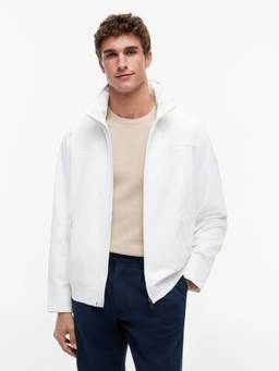 Tommy Hilfiger - Men White Solid/Plain Nylon Jacket