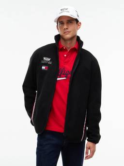 Tommy Hilfiger - Men Black Typography Polyester Jacket