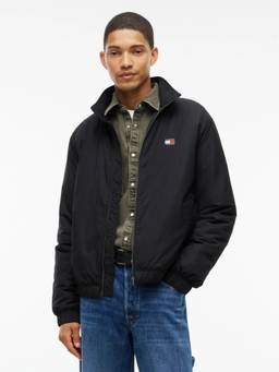 Tommy Hilfiger - Men Black Solid/Plain Polyester Jacket