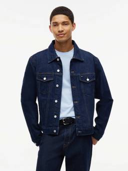 Tommy Hilfiger - Men Blue Solid/Plain Cotton Jacket