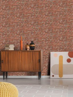 Excel - Wallpaper Brick O Brack In Red