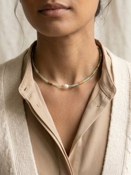 Studio Anviksha - Mint White Necklace