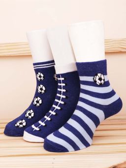 Footprints - Super Soft Organic Cotton Bamboo Unisex Kids Socks (Pack of 3) (12-24 Months)