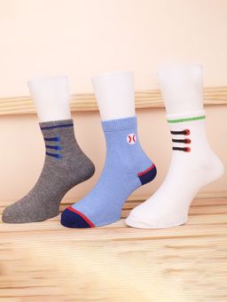 Footprints - Super Soft Organic Cotton Bamboo Unisex Kids Socks (Pack of 3) (12-24 Months)