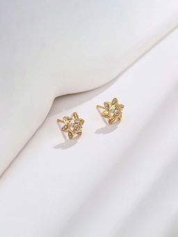 Jewels Galaxy - Anti Tarnish Star Themed Stone Studded Stud Earrings