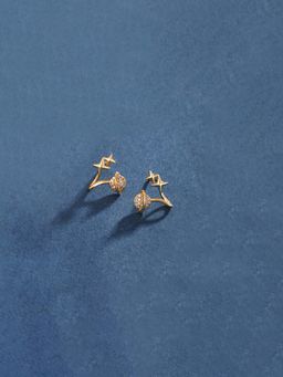 Jewels Galaxy - Anti Tarnish Astro-Geological Themed Stone Studded Earrings