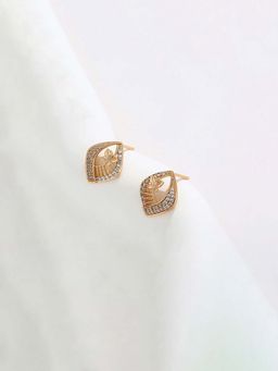 Jewels Galaxy - Anti Tarnish Butterfly Themed Stone Studded Stud Earrings