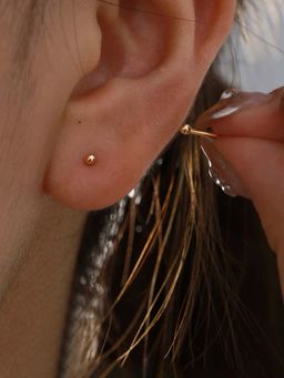 Jewels Galaxy - Anti Tarnish Round Shaped Stud Earrings