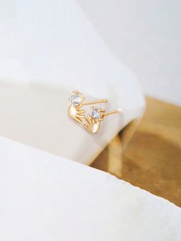 Jewels Galaxy - Anti Tarnish Hand Shaped Stud Earrings