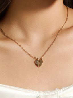 Jewels Galaxy - Anti Tarnish Broken Heart Themed Necklace