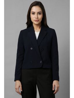 Allen Solly - Women Navy Regular Fit Blazer