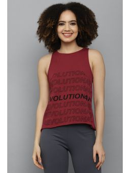 Allen Solly - Women Maroon Print Casual Top