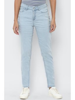 Allen Solly - Women Blue Ankle Skinny Fit Light Wash Jeans