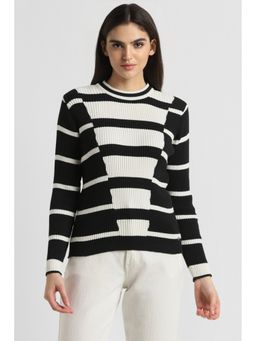 Allen Solly - Women Black Stripe Casual Top