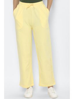 Allen Solly - Women Yellow Regular Fit Solid Casual Trousers