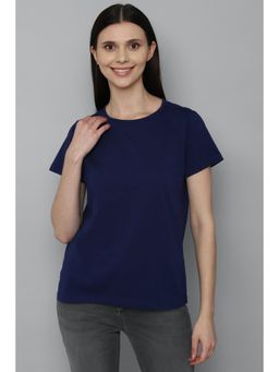 Allen Solly - Women Navy Solid Casual T-shirt