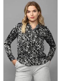 Allen Solly - Women Black Print Long Sleeves Shirt
