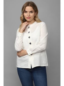 Allen Solly - Women White Solid Casual Top