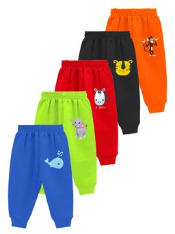 Kuchipoo - Regular Fit Boys Girls Cotton Blend Joggers (Pack of 5)