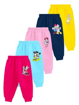 Kuchipoo - Disney Regular Fit Baby Girls Joggers (Pack of 5)