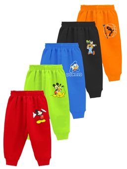 Kuchipoo - Disney Regular Fit Baby Boys Joggers (Pack of 5)
