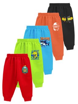 Kuchipoo - Regular Fit Baby Boys Joggers (Pack of 5)
