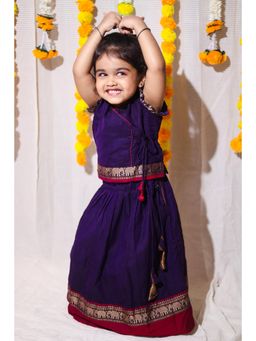 EKANTA - Swapna Purple Mini Lehenga and Choli (Set of 2)
