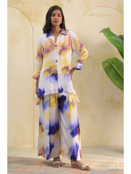 Doree By Rinkie - Women Crepe Multi-Color Printed Shirt with Pant