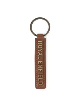 Royal Enfield - Tan Metal Logo Keychain