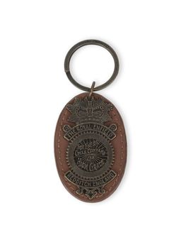 Royal Enfield - Tan Metal Emblem Keychain