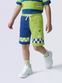 Jack & Jones Junior - Boys Multi-Color Cotton Colorblock Shorts