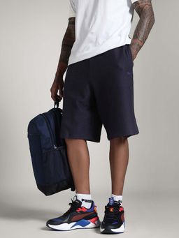 Puma - PREMIUM Relaxed Fit Blue Jacquard Shorts