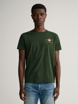 GANT - Men Green Solid Regular Fit T-Shirt