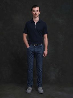 Rare Rabbit - Men Vlad-G Dark Blue Plain Jeans