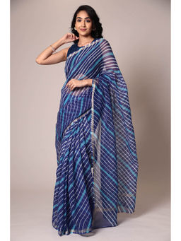 Zari Jaipur - Print Saree with Unstitched Blouse